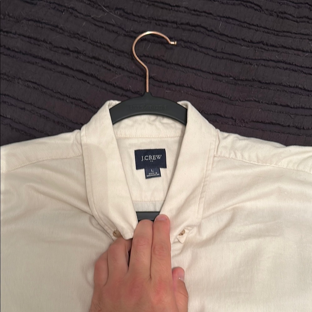 J. Crew Men's Cream Shirt